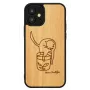 Man and Wood -puhelinkotelo iPhone 12 mini — painettu kissa ja punainen kala