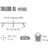 Kenttävuode Toledo XL 44165, retkeilyvuode harmaa