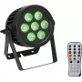 LED PAR-valo EUROLITE 7x8W QCL Spot — 7x8W RGBW LEDit, kompakti lava-/studiovalaisin