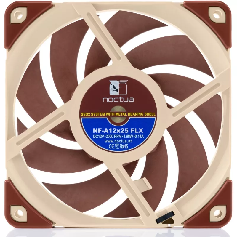 Noctua NF-A12x25 FLX 120 mm kotelotuuletin