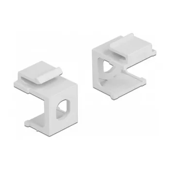 Delock - modulaarinen liitäntä (tyhjä) - valkoinen - 1 liitäntä (4 kpl:n pakkaus) (86819)