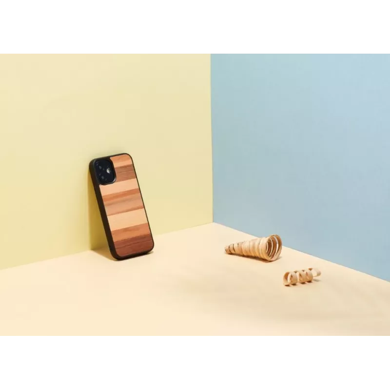 Man and wood -suojakotelo älypuhelimelle iPhone 12 mini – musta