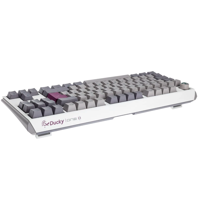 Ducky One 3 TKL Mist harmaa -näppäimistö pelikäyttöön USB saksa