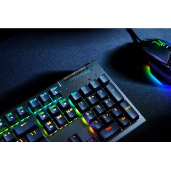 Razer BlackWidow V4 X näppäimistö peli USB QWERTY US englanti vihreä