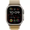 APPLE Watch Ultra 2 GPS + Cellular 49 mm Natural Titanium -kotelo ja Tan Alpine Loop – Large
