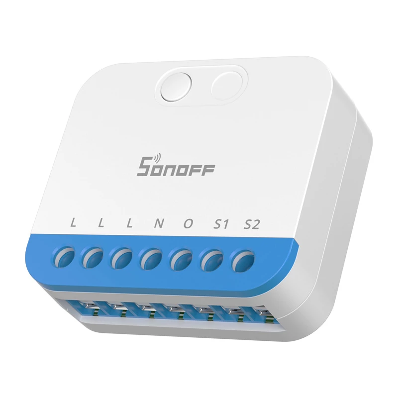 Seinäasennettava Sonoff MINI-ZBDIM Zigbee älykäs mini-ohjain/himmennin valaistukseen – kompakti inline-moduuli