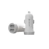 Devia Smart Series Lightning -autolaturi 5V 3,1A Dual USB valkoinen