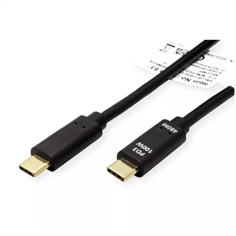 ROTRONIC-SECOMP VALUE - USB-kaapeli - 24-napainen USB-C (uros) 24-napainen USB-C (uros)