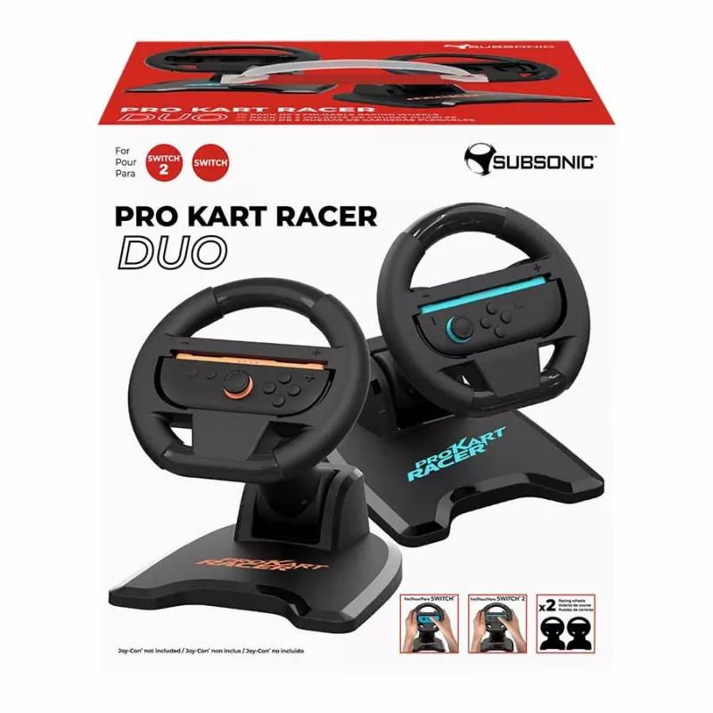 SUBSONIC SA5727-2 Pro Kart Racer Duo -ratti Nintendo Switchille kahden ohjaimen tuella