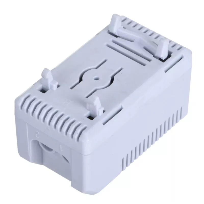 Termostaatti Alantec KTS, kiertonuppi, IP20, muovikotelo, harmaa, -45–70 °C, 60×33×43 mm