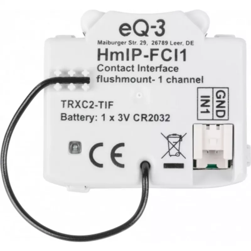 Homematic IP 153489A0 älykodin radiolähetin, paristokäyttöinen, seinäasennus, RF Wireless