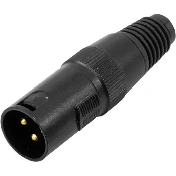 XLR 3-napainen liitin Omnitronic 30208430 – audioliitin uros/naaras, 3-napainen