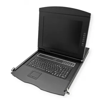 Kehikkokonsoli VALUE 26.99.0160 1U, 17 tuuman (43,2 cm) LCD 1280x1024, USB-näppäimistö/hiiri, musta