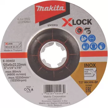 Makita E-00402 - hiomalaikka - metalli - Makita - 2,22 cm - 12,5 cm - 6 mm