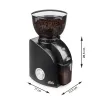 Kahvimylly Solis Scala Zero Static 135 W musta hopea