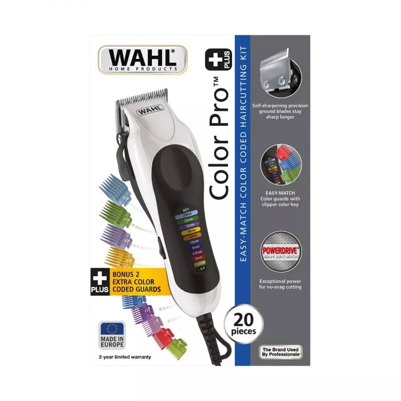 Wahl Color Pro Plus musta, valkoinen 10