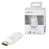 Kaapelin sukupuolenmuunnin LogiLink CV0100 DisplayPort HDMI valkoinen
