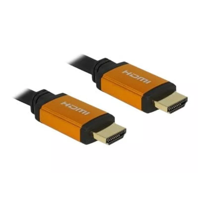 HDMI-kaapeli DeLOCK 85727 1 m tyyppi A uros-uros musta kulta