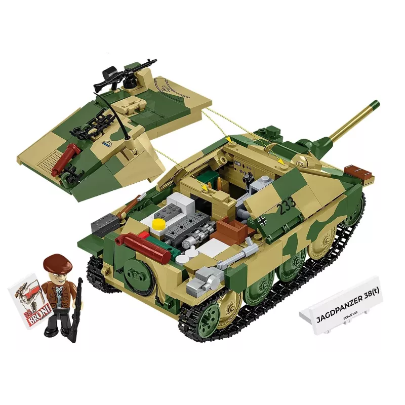 Cobi Blocks Jagdpanzer 38t Brave rakennussarja, 731 osaa