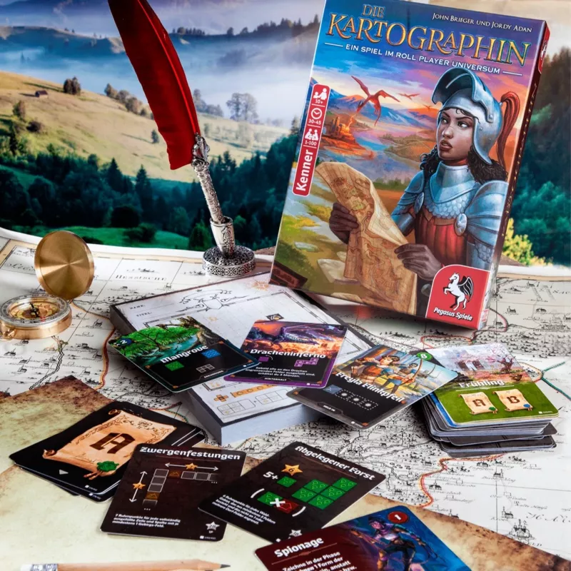 Pegasus Spiele Die Kartographin lautapeli