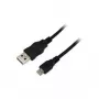 LogiLink USB A - Micro USB B -kaapeli 5 m, USB 2.0, musta