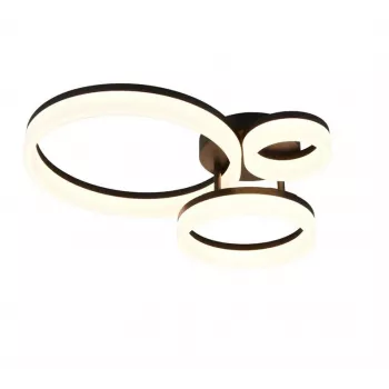 Kattovalaisin TRIO Scope LED 4000 lm, musta, pinta-asennettava valaisin, 4000K