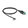 DeLOCK PoweredUSB-kaapeli uros 12 V DC 5,5 x 2,1 mm uros kulma 1 m