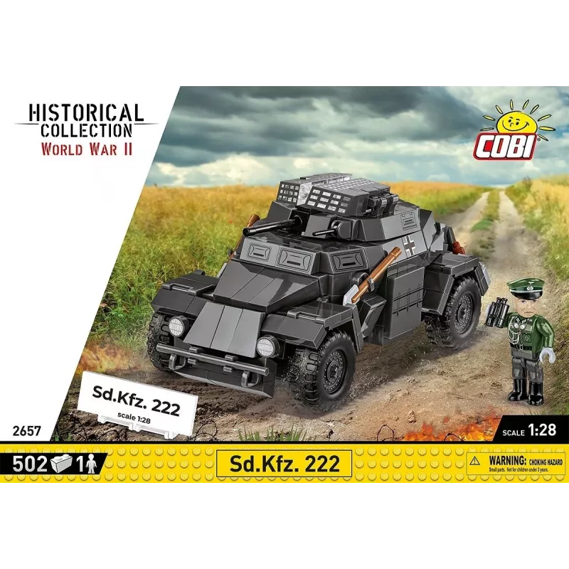 Cobi Blocks Sd.Kfz 222 rakennussarja COBI-2657 — 502 rakennuspalikkaa