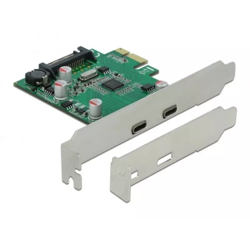 DeLOCK PCI Express x1 -kortti 2 x USB Type-C™ -liittimeen