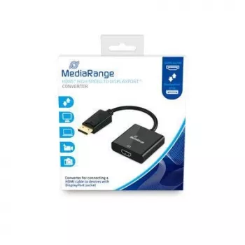 Videokaapelisovitin MediaRange MRCS177 0,2 m DisplayPort HDMI musta