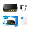 Verkkokytkin Cudy FS105D — 5-porttinen Fast Ethernet 10/100, 1 Gbit/s kytkentä, musta