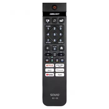 Savio RC-26 -kaukosäädin IR langaton TV-painikkeet