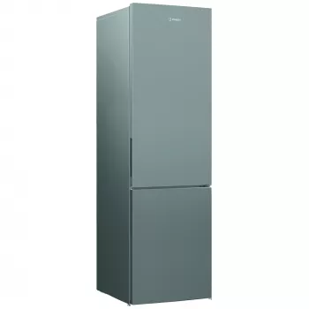 INDESIT INKS 1401 S4E | energiatehokkuusluokka E | vapaasti seisova | jää-pakastinyhdistelmä | korkeus 202,5 cm | jääkaapin tilavuus 266 l | pakastimen tilavuus 120 l | 38 dB | hopea
