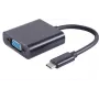 Videokaapelisovitin USB Type-C VGA D-Sub musta S/CONN 14-05006