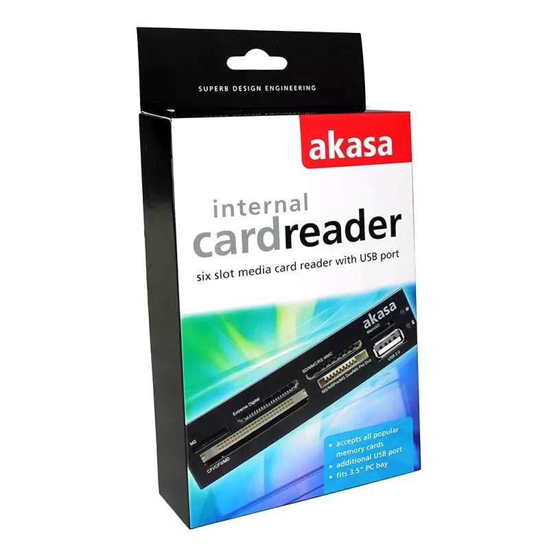 Akasa AK-ICR-07 -kortinlukija USB 2.0 sisäinen