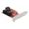 SATA PCI Express x4 -kortti DeLOCK 6 porttia Low Profile -muotokerroin