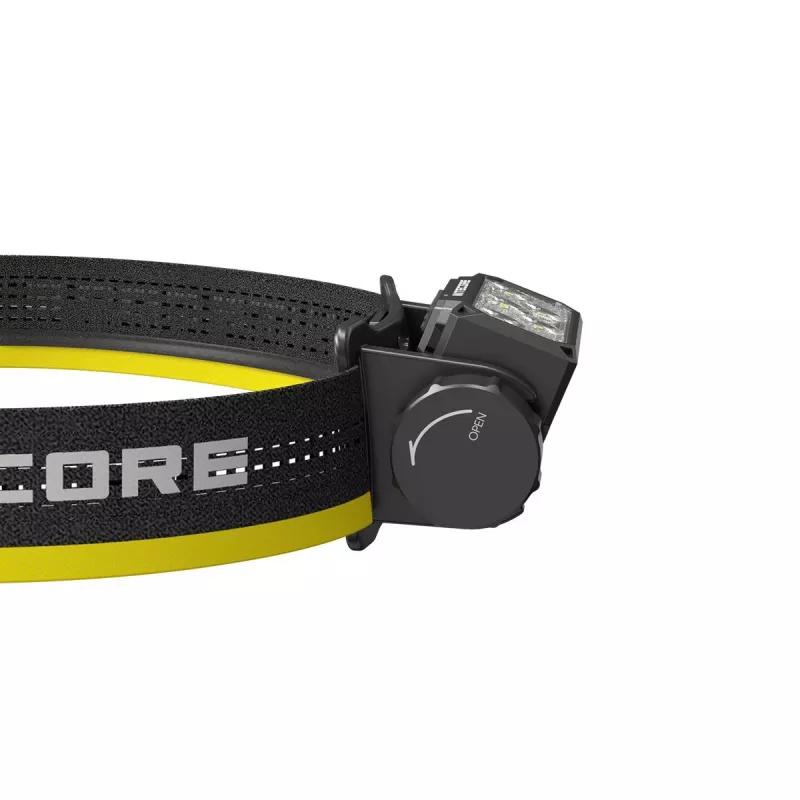 Nitecore HC70 UHE otsalamppu, 1600 lm, 6 LEDiä, IP68, USB-ladattava, alumiini, 172 g, musta