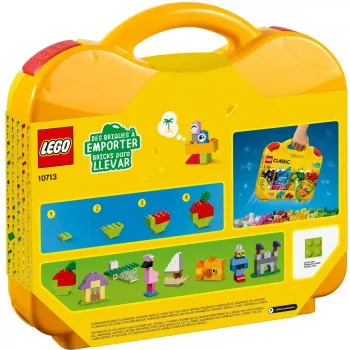 LEGO 10713 Classic Creative salkku säilytyslaatikko lelulle hauskoilla värikkäillä palikoilla lahja lapsille 4-vuotiaasta pojille & tytöille yksittäinen