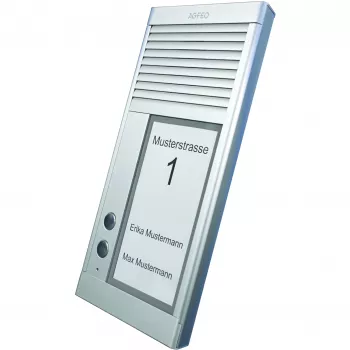 AGFEO DoorSpeak 2, johdollinen, IP33, alumiini, alumiini, seinä, 115 mm