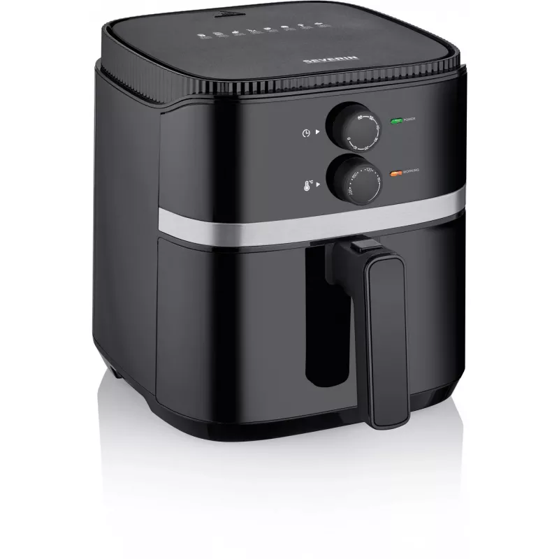 Kiertoilmakypsennin Severin FR 2452 4,3 L 1500 W musta hopea