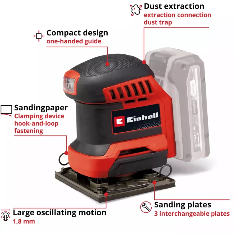 Einhell 4460730 akku musta