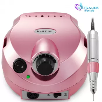 Sähköinen kynsijyrsin Extralink NAIL DRILL-202 65W pinkki – ammattimainen manikyyri-/pedikyyri-työkalu
