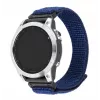 Vaihdettava urheiluranneke FIXED Garmin QuickFit 22 mm — tummansininen nylon, 160–210 mm