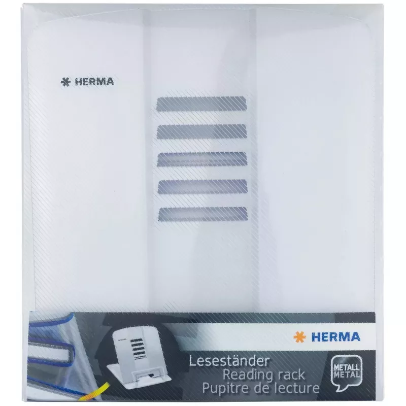 Kirjanpitokansio HERMA 19963 valkoinen metalli