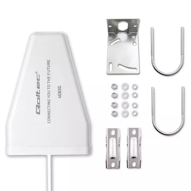 Ulkoinen 4G/5G LTE-antenni QOLTEC 9 dBi, N-liitin, 3 m kaapeli