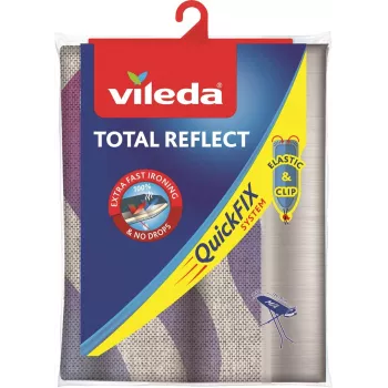 Silityslaudan päällinen VILEDA Total Reflect sininen harmaa valkoinen silityslaudoille 1300 x 450 mm