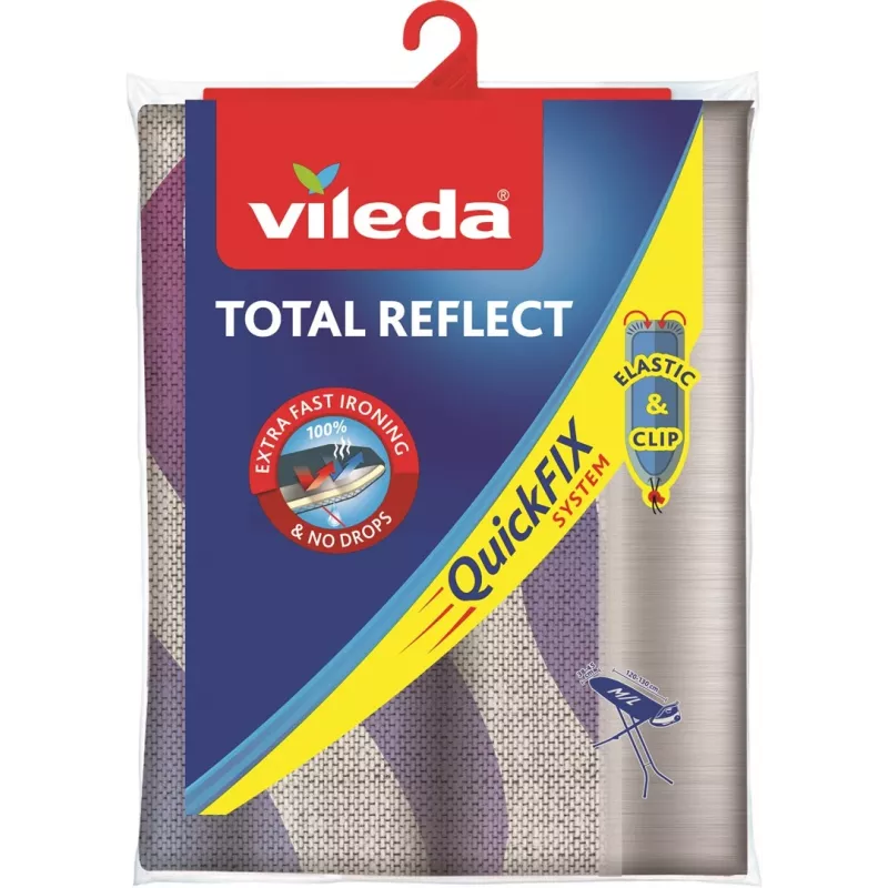 Silityslaudan päällinen VILEDA Total Reflect sininen harmaa valkoinen silityslaudoille 1300 x 450 mm