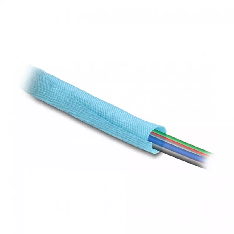 DeLOCK punottu sukka itsesulkeutuva lämmönkestävä 2 m x 10 mm sininen