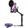 NT1 Signature + XLR-kaapeli + pöytämikrofonivarsi, mikrofoni lila, paketti