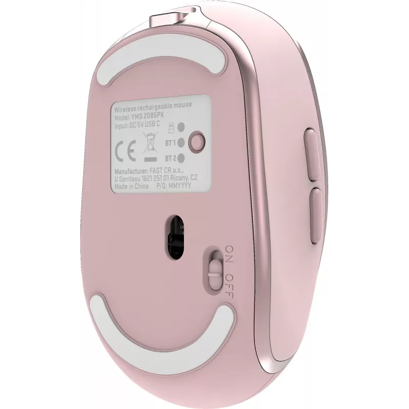 Langaton hiiri YENKEE YMS 2085PK NOBLE Dual WiFi Bluetooth
